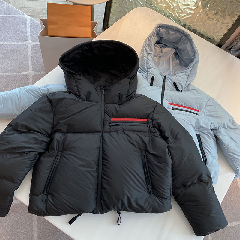 Womens Down Coats Hooded Jacket 23SS Jackets Women Parkas Down Coat Slim Short Jacket Zippers Coats