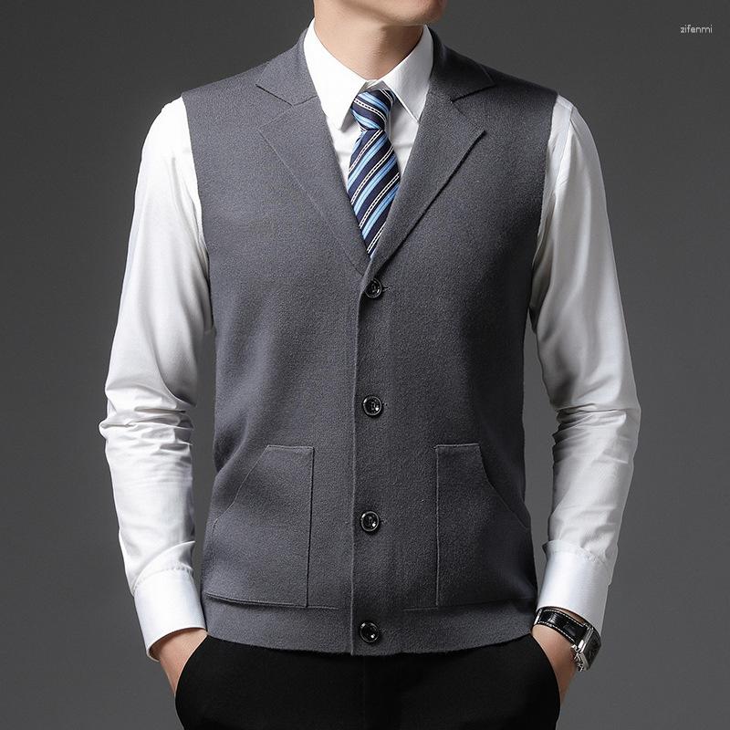 Men's Vests Autum Lapel Fashion Brand Knit Casual Trendy Sweater Vest Sleeveless Level 4 Super Anti-pilling Top Grade Pleuche Clothes, Purple
Men's Vests Autum Lapel Fashion Brand Knit Casual Trendy Sweater Vest Sleeveless Level 4 Super Anti-pilling Top Grade Pleuche Clothes, Purple