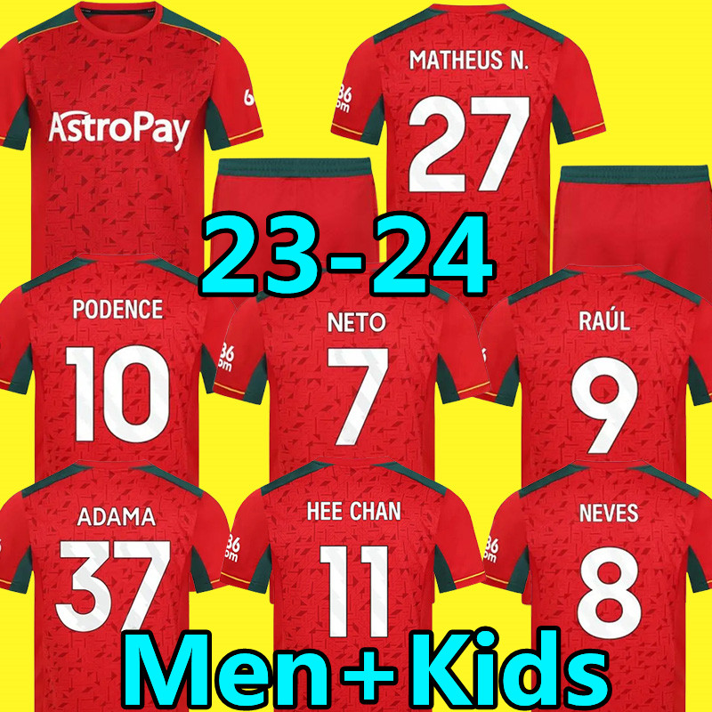 23 24 Wolves Soccer Jerseys MATHEUS N. NETO RAUL HEE CHAN PODENCE Adama SARABIA NEVES TRAORE LEMINA 2023 2024 Wanderers Wolverhampton Football Shirts Men Kids Kits, 23-24 away
23 24 Wolves Soccer Jerseys MATHEUS N. NETO RAUL HEE CHAN PODENCE Adama SARABIA NEVES TRAORE LEMINA 2023 2024 Wanderers Wolverhampton Football Shirts Men Kids Kits, 23-24 away
