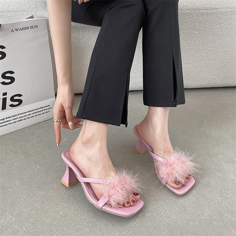 Slippers High Heeled Women Shoes Outside Non-slip Elegant Sexy Sandals Ladies Flip Flops Summer Casual Designer 2023, Pink
Slippers High Heeled Women Shoes Outside Non-slip Elegant Sexy Sandals Ladies Flip Flops Summer Casual Designer 2023, Pink