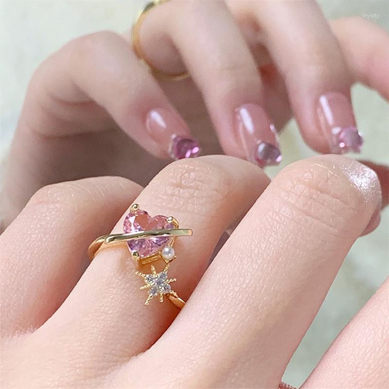 Wedding Rings 2023 Korean Exquisite Lovely Pink Love Opening Ring Fashion Temperament Versatile Female Jewelry
Wedding Rings 2023 Korean Exquisite Lovely Pink Love Opening Ring Fashion Temperament Versatile Female Jewelry