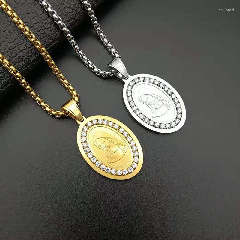 Pendant Necklaces Hip Hop Gold Silver Color Stainless Steel Virgin Mary Pendants Necklace For Men Women Catholic Jewelry Drop
Pendant Necklaces Hip Hop Gold Silver Color Stainless Steel Virgin Mary Pendants Necklace For Men Women Catholic Jewelry Drop