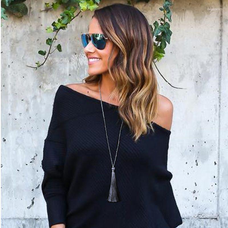 Pendant Necklaces Bohemian Crystal Beaded Tassel Necklace Handmade Woven Long Winter Sweater Chain Women Wholesale Sales
Pendant Necklaces Bohemian Crystal Beaded Tassel Necklace Handmade Woven Long Winter Sweater Chain Women Wholesale Sales