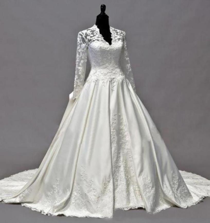 Vintage Kate Middleton Long Sleeves Fall Wedding Dresses ALine VNeck Ivory Taffeta Appliques Peplum Bridal Gowns robes de ma9288092, Red
Vintage Kate Middleton Long Sleeves Fall Wedding Dresses ALine VNeck Ivory Taffeta Appliques Peplum Bridal Gowns robes de ma9288092, Red
