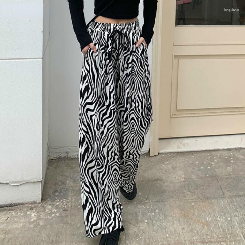 Women' Pants Women Lace-up Adjustable Zebra Pattern Striped Fashionable Loose Leisure Stylish Straight Trousers Womens Comfortable Chic, Wtbk
Women' Pants Women Lace-up Adjustable Zebra Pattern Striped Fashionable Loose Leisure Stylish Straight Trousers Womens Comfortable Chic, Wtbk
