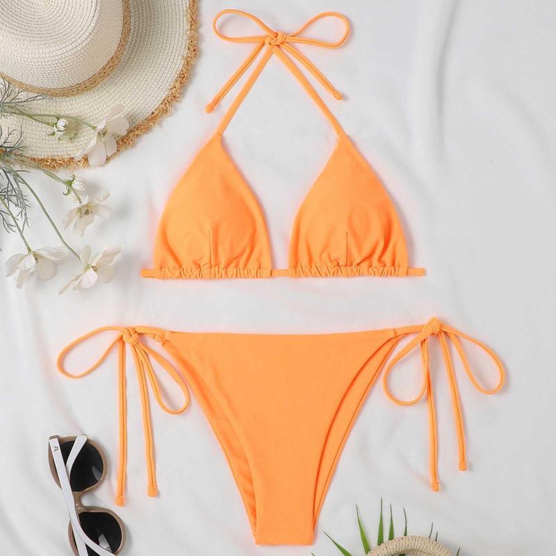 Women's Swimwear 2023 Orange Strapless Swimsuit With Chest Pad And No Steel Split Push Up Set Female Bathing Suit Triangle Straps
Women's Swimwear 2023 Orange Strapless Swimsuit With Chest Pad And No Steel Split Push Up Set Female Bathing Suit Triangle Straps