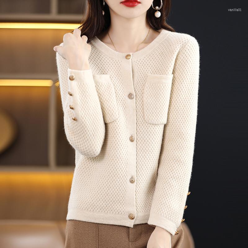 Women's Knits Sandro Rivers Cardigan Women's Crewneck Solid Color Loose Sweater Long-Sleeved Knitted All-Match Short Coat Jumpers, Camel
Women's Knits Sandro Rivers Cardigan Women's Crewneck Solid Color Loose Sweater Long-Sleeved Knitted All-Match Short Coat Jumpers, Camel