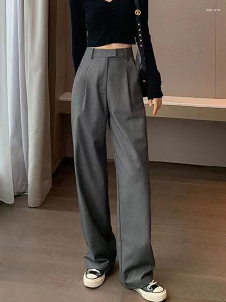 Women' Pants Women Summer Elegant Casual Trousers Ladies Business Slim Loose Vintage Wide Leg High Waist Femme Fashion Pantalons, Black
Women' Pants Women Summer Elegant Casual Trousers Ladies Business Slim Loose Vintage Wide Leg High Waist Femme Fashion Pantalons, Black