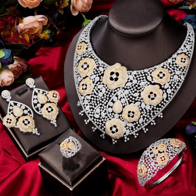 Necklace Earrings Set GODKI Super Big Luxury 4PCS Flowers Africa Cubic Zirconia For Women Wedding Dubai Bridal 2023, Picture shown
Necklace Earrings Set GODKI Super Big Luxury 4PCS Flowers Africa Cubic Zirconia For Women Wedding Dubai Bridal 2023, Picture shown