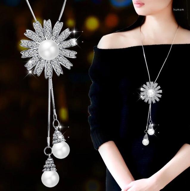 Pendant Necklaces Romantic Imitation Pearls Necklace Silver Color Sunflower Women Daisy Girls Fashion Jewelry
Pendant Necklaces Romantic Imitation Pearls Necklace Silver Color Sunflower Women Daisy Girls Fashion Jewelry