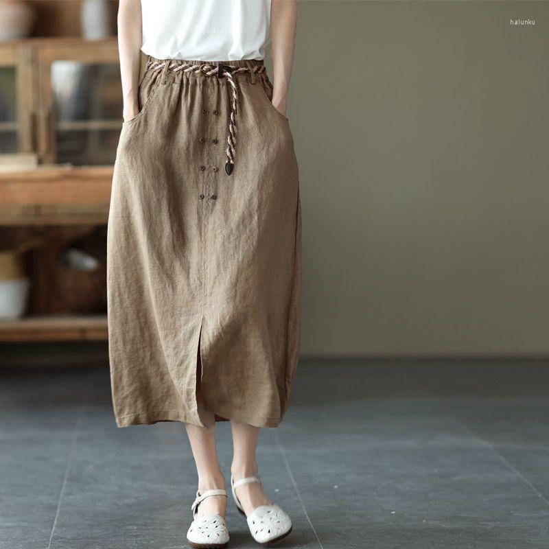 Skirts Spring 2023 Womens Luxury Korean Style Leisure Loose Linen Females Fashion Vintage Harajuku Classic Clothes
Skirts Spring 2023 Womens Luxury Korean Style Leisure Loose Linen Females Fashion Vintage Harajuku Classic Clothes