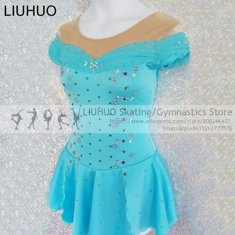 Stage Wear Figure Skating Dress Girls Competition Costumes Quality Crystals Child Sleeveless Performance Rhythmic Leotard Wholesale, Blue
Stage Wear Figure Skating Dress Girls Competition Costumes Quality Crystals Child Sleeveless Performance Rhythmic Leotard Wholesale, Blue