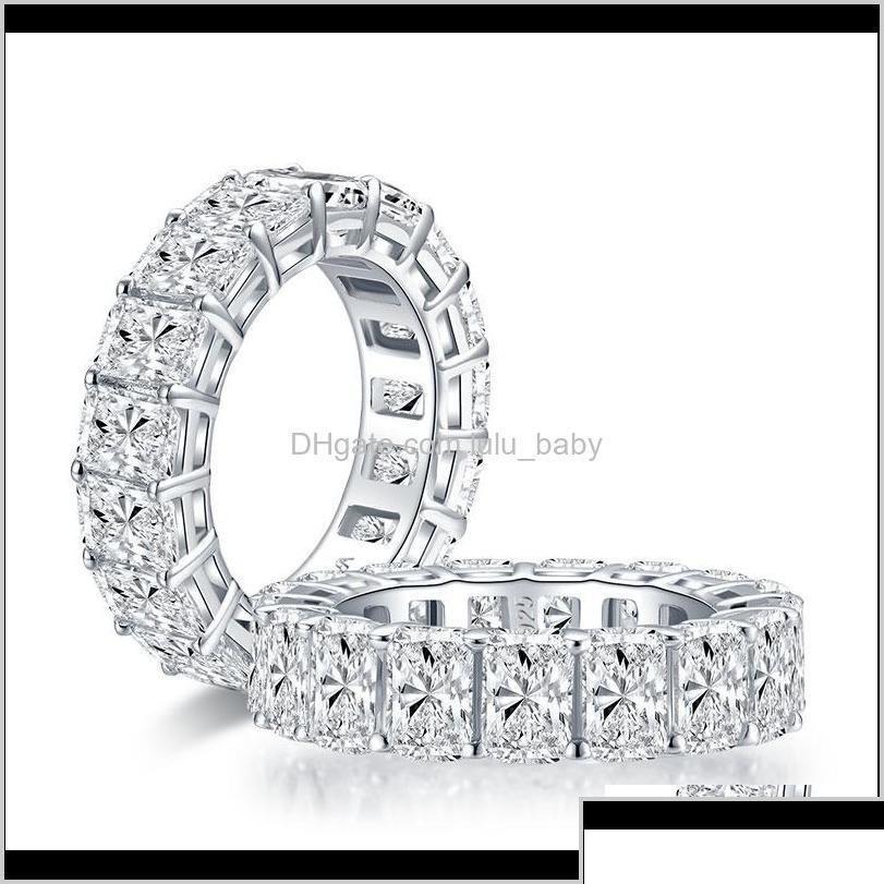 Wedding Rings Jewelry Drop Delivery 2021 6X4Mm Radiant Cut Fl Eternity For Women 925 Sterling Sier Sona Simated Diamond Band Ring Dhlwu
Wedding Rings Jewelry Drop Delivery 2021 6X4Mm Radiant Cut Fl Eternity For Women 925 Sterling Sier Sona Simated Diamond Band Ring Dhlwu