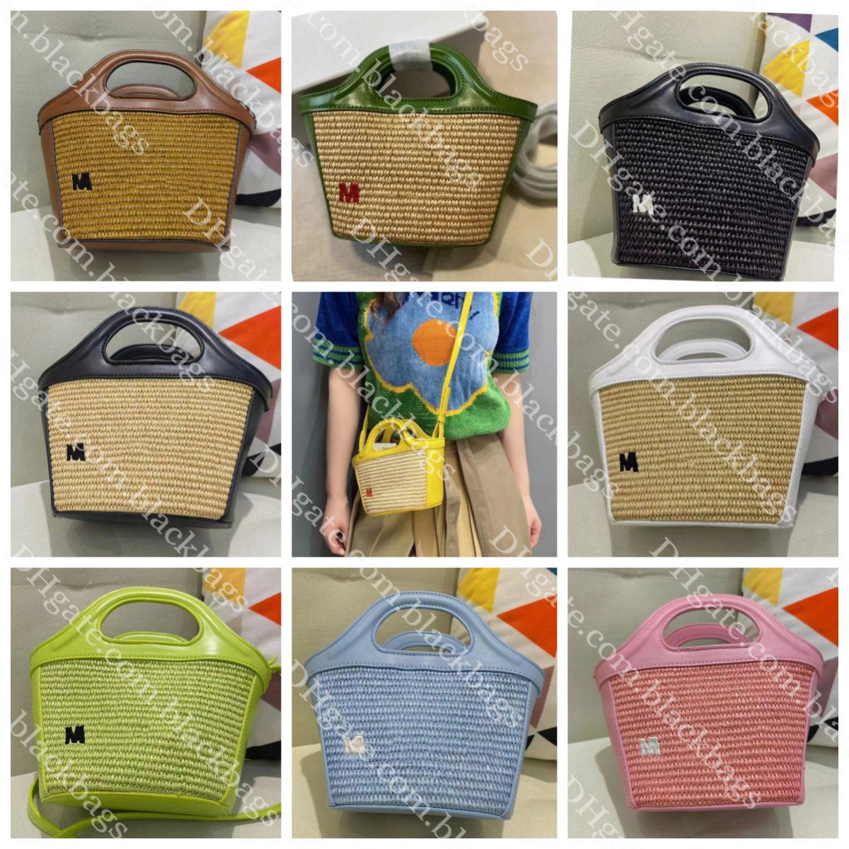 Hand Woven Bag Designer Straw Tote Bag Fashion Women Vegetable Basket Handbag Beach Bags Travel Shoulder Crossbody Totes, Light green
Hand Woven Bag Designer Straw Tote Bag Fashion Women Vegetable Basket Handbag Beach Bags Travel Shoulder Crossbody Totes, Light green