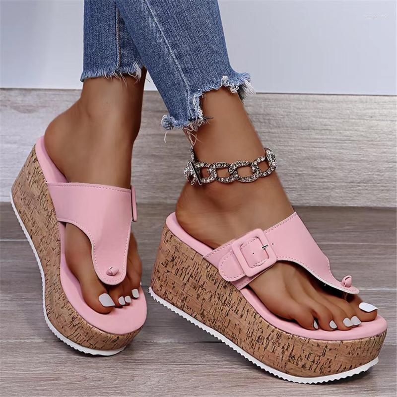 Slippers 2023 Summer Platform Wedges Women Belt Buckle Thick Sole Sandals Woman Flip-flops Outdoor Ladies Casual Beach Shoes, Black
Slippers 2023 Summer Platform Wedges Women Belt Buckle Thick Sole Sandals Woman Flip-flops Outdoor Ladies Casual Beach Shoes, Black