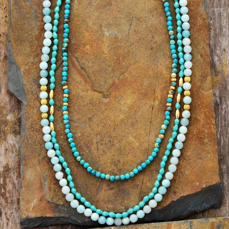 Chains Statement Collar Necklace Natural Stone Crystal Amazonite Multilayer Necklaces Women Elegant Gifts Chain Designer JewelryChains Gord2
Chains Statement Collar Necklace Natural Stone Crystal Amazonite Multilayer Necklaces Women Elegant Gifts Chain Designer JewelryChains Gord2