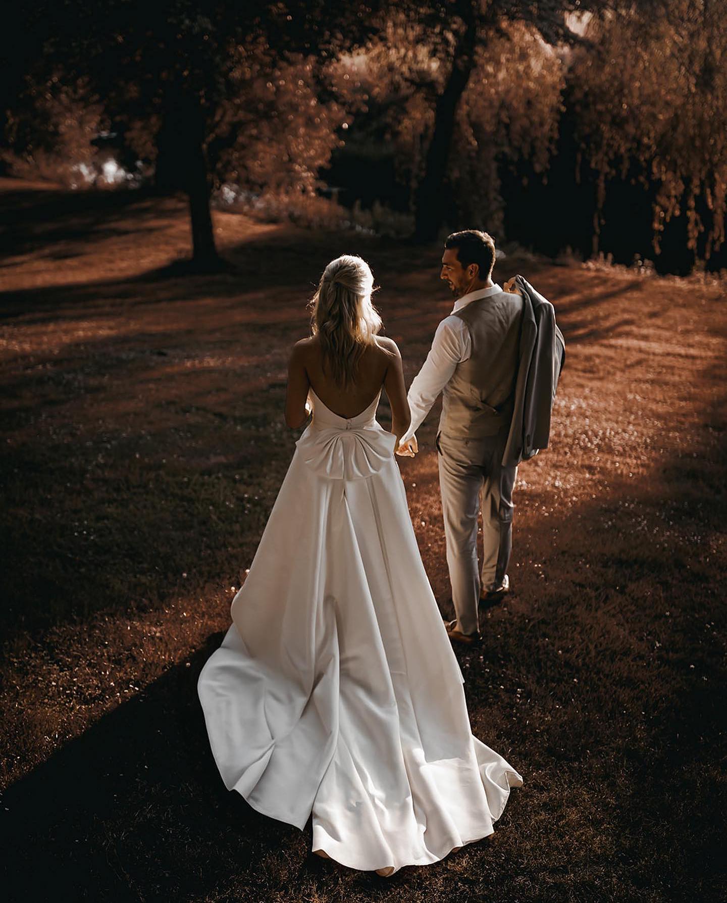 Milla Nova Boho A e Dresses for bride Halter Satin Wedding Dress Bow knot Back designer bridal gowns