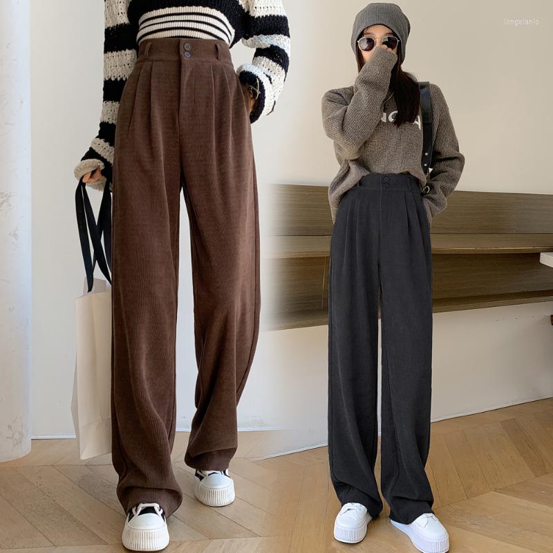 Women's Pants Autumn And Winter Wide Leg Coffee Loose Fashion Women High Waist Casual Corduroy Straight Trousers Joggers 23556, Black
Women's Pants Autumn And Winter Wide Leg Coffee Loose Fashion Women High Waist Casual Corduroy Straight Trousers Joggers 23556, Black