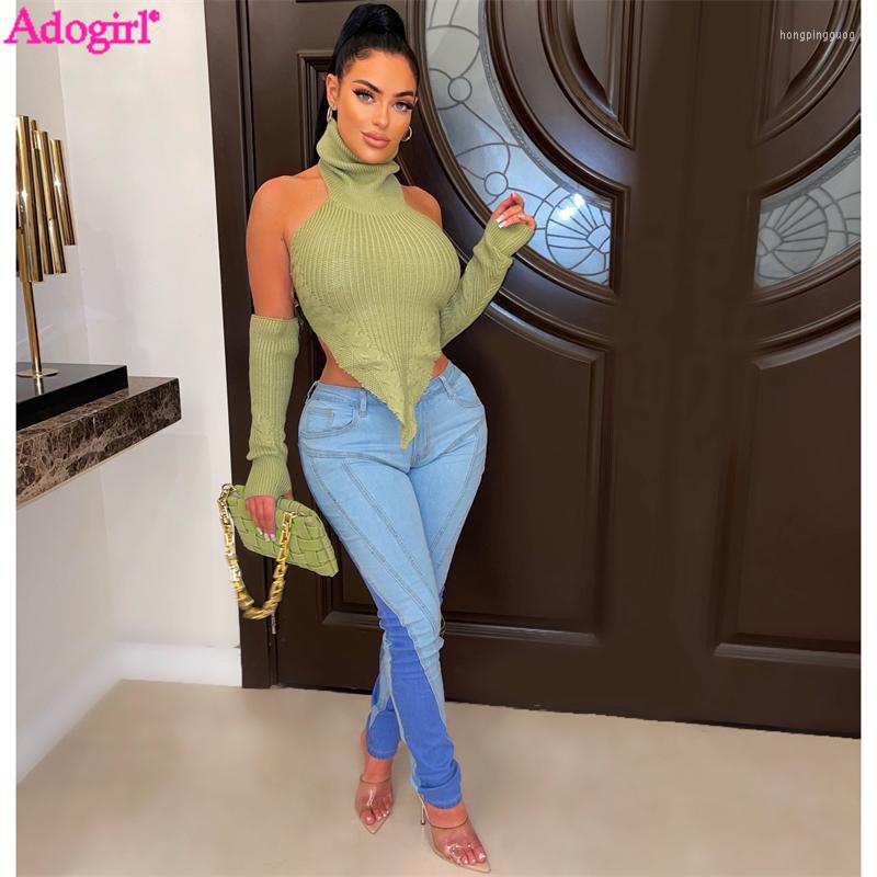 Women' Sweaters Knit Sweater Top With Gloves Women Solid Turtleneck Halter Backless Asymmetrical Crop Tops Autumn Winter Clothes, Orange
Women' Sweaters Knit Sweater Top With Gloves Women Solid Turtleneck Halter Backless Asymmetrical Crop Tops Autumn Winter Clothes, Orange