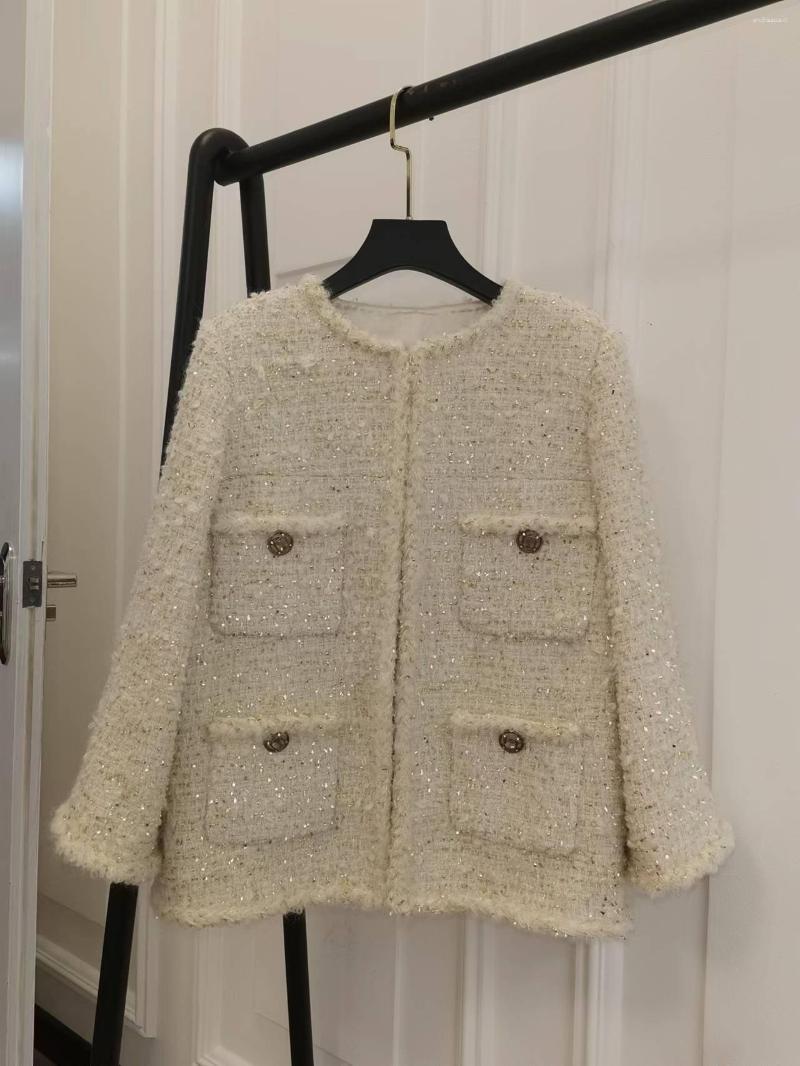 Women's Knits Cardigan Jacket Hand-stitched Pocket Silk Lining Casual Fashion 2023 Autumn 0325, White
Women's Knits Cardigan Jacket Hand-stitched Pocket Silk Lining Casual Fashion 2023 Autumn 0325, White