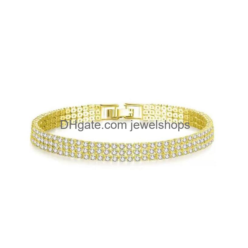 Tennis 18K Gold Plated Sparkling Cubic Zircon Cz Cluster Bracelet Fashion Womens Jewelry For Party Drop Delivery Bracelets Dh9Ft
Tennis 18K Gold Plated Sparkling Cubic Zircon Cz Cluster Bracelet Fashion Womens Jewelry For Party Drop Delivery Bracelets Dh9Ft
