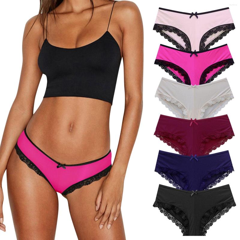 Women's Panties Lace Soft Underwear Sexy Women Women's Womens, Hot pink