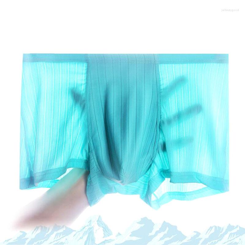 Underpants Men's Underwear Super Thin Ice Silk Transparent Breathable Soft Elastic Boxer Pants Men Male Boxers 133, Blue
Underpants Men's Underwear Super Thin Ice Silk Transparent Breathable Soft Elastic Boxer Pants Men Male Boxers 133, Blue
