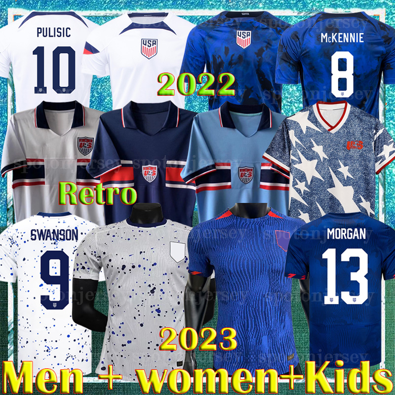 2023 USAS Retro world cup Soccer Jerseys 2022 PULISIC MCKENNIE USWNT America Football Shirt United States AARONSON MEN KIDS SETS KITS MORGAN REYNA, Home
2023 USAS Retro world cup Soccer Jerseys 2022 PULISIC MCKENNIE USWNT America Football Shirt United States AARONSON MEN KIDS SETS KITS MORGAN REYNA, Home
