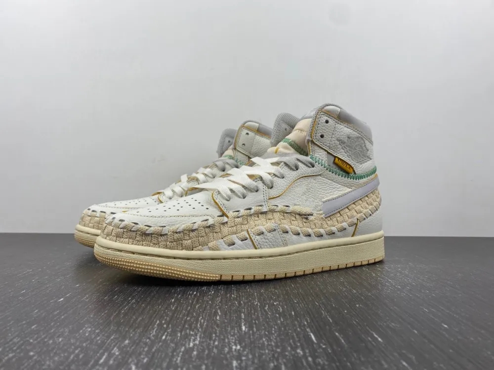 With Original Box Basketball Shoes Union LA x 1 1s High OG Woven Sail Wolf Grey-Muslin-Pale Vanilla-Kinetic Green-University Gold Designer Sports Sneakers, 01
With Original Box Basketball Shoes Union LA x 1 1s High OG Woven Sail Wolf Grey-Muslin-Pale Vanilla-Kinetic Green-University Gold Designer Sports Sneakers, 01