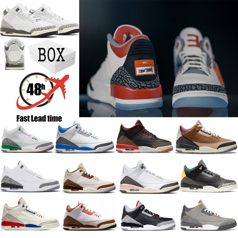 With Box New Jumpman 3 3s Basketball Shoes Hide N Sneak (GS) Wizards Palomino Mars Stone White Cement Lucky Green Muslin Dark Iris Neapolitan Sneakers Men Women size 36-47, Color #32
With Box New Jumpman 3 3s Basketball Shoes Hide N Sneak (GS) Wizards Palomino Mars Stone White Cement Lucky Green Muslin Dark Iris Neapolitan Sneakers Men Women size 36-47, Color #32