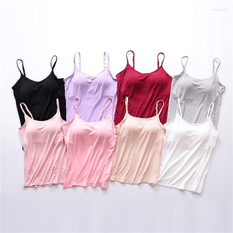 Women' Tanks Modal Women' Chest Cushion Camisole No Underwired Cups Women Tops Integrated Outfit Underwear Yoga Sport T-shirt Camis6XL, Ivory
Women' Tanks Modal Women' Chest Cushion Camisole No Underwired Cups Women Tops Integrated Outfit Underwear Yoga Sport T-shirt Camis6XL, Ivory