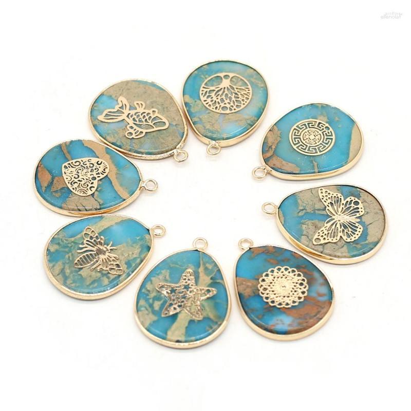 Pendant Necklaces Wholesale8PCS Natural Stone Blue Ocean Mine Fat Drop For Jewelry MakingDIY Necklace Earring Accessorie Charm Gift26x35mm
Pendant Necklaces Wholesale8PCS Natural Stone Blue Ocean Mine Fat Drop For Jewelry MakingDIY Necklace Earring Accessorie Charm Gift26x35mm
