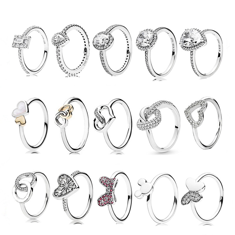 925 Sterling Silver New Fashion Women's Ring Sparkling Love Butterfly Series Versatile Temperament Couple Ring Suitable for Original Pandora, Special Gift for Women
925 Sterling Silver New Fashion Women's Ring Sparkling Love Butterfly Series Versatile Temperament Couple Ring Suitable for Original Pandora, Special Gift for Women
