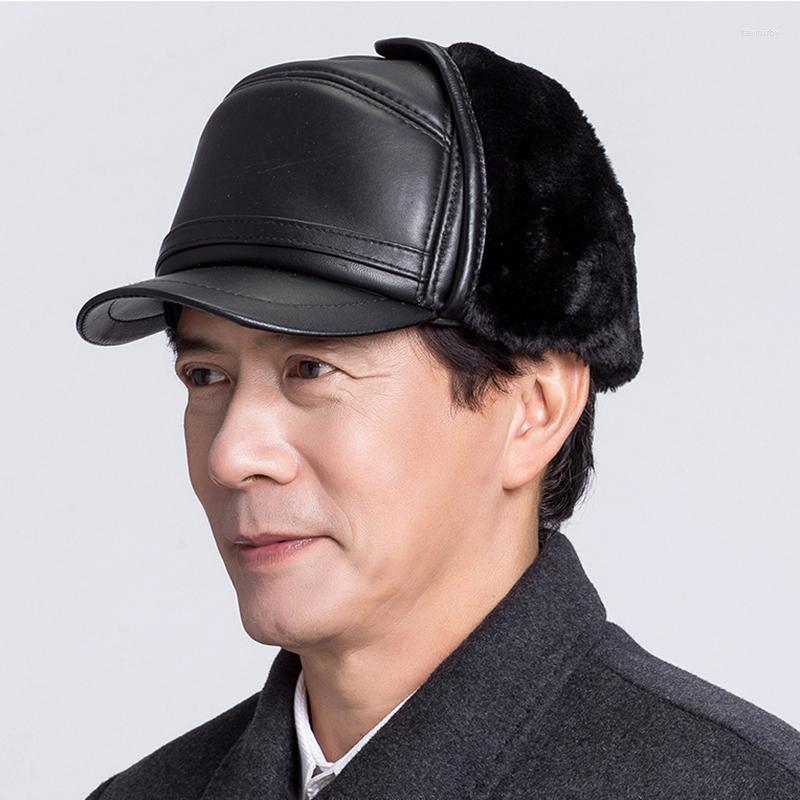 Berets Winter Hats Real Leather Baseball Cap Protect Ear Faux Fur Bomber Snapback Casquette Outdoor Keep Warm Dad Mum Hat Gorras, Black
Berets Winter Hats Real Leather Baseball Cap Protect Ear Faux Fur Bomber Snapback Casquette Outdoor Keep Warm Dad Mum Hat Gorras, Black