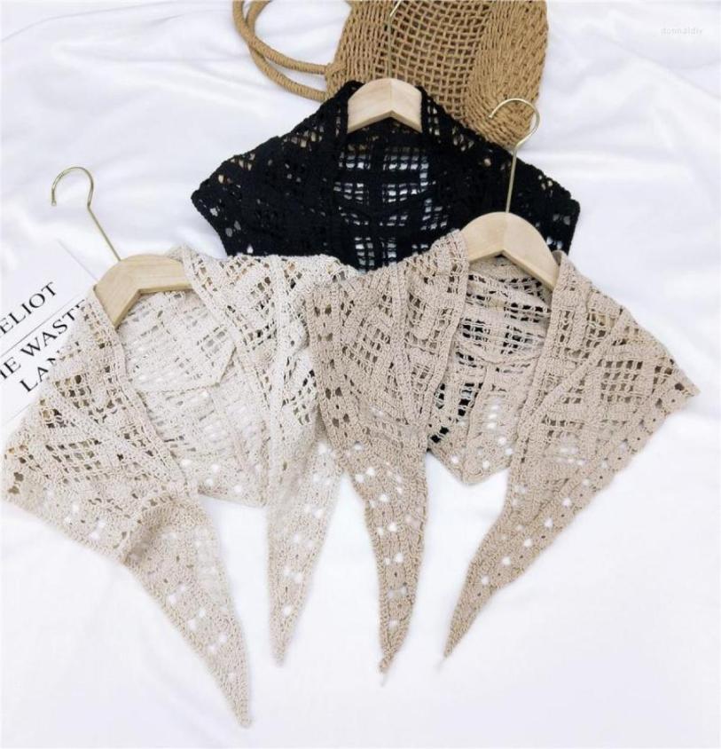 Bow Ties Women Triangle Scarf False Shirt Collar Hollow Out Crochet Fake Collars Blouse Sweater Neckline Detachable Laceup Decor 9045547
Bow Ties Women Triangle Scarf False Shirt Collar Hollow Out Crochet Fake Collars Blouse Sweater Neckline Detachable Laceup Decor 9045547