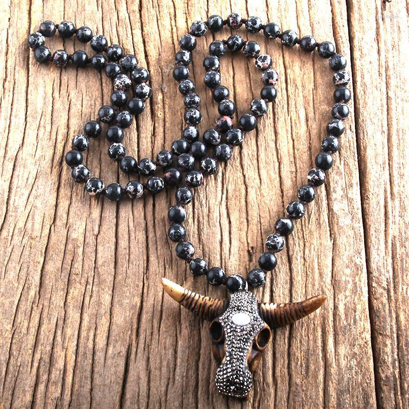 Pendant Necklaces MD Fashion Boho Jewelry Empire Stones With Bull Head Charm Handmade Necklace Women Gift Dropship
Pendant Necklaces MD Fashion Boho Jewelry Empire Stones With Bull Head Charm Handmade Necklace Women Gift Dropship