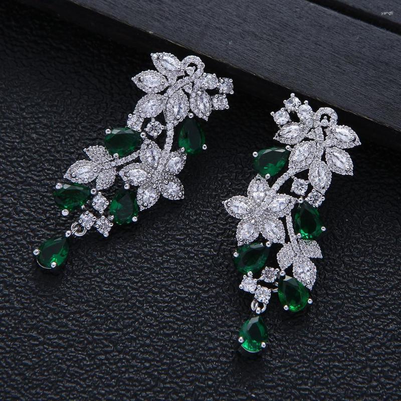 Dangle Earrings Mismatch Luxury Flower Trendy Green Cubic Zirconia American Wedding Party Earring Jewelry For Women E5481
Dangle Earrings Mismatch Luxury Flower Trendy Green Cubic Zirconia American Wedding Party Earring Jewelry For Women E5481