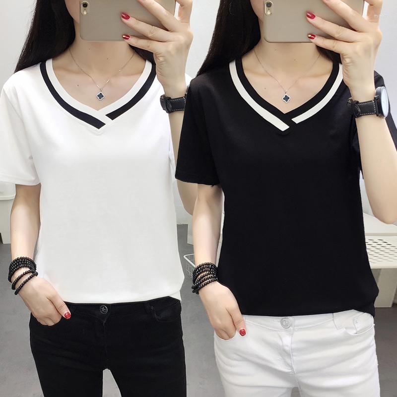 Women's T Shirts Oversize Korean Women's Clothing Fashion Big Size T-shirt Female V Neck Short Sleeve Casual Obesity Tee Shirt Top Femme, 299 black
Women's T Shirts Oversize Korean Women's Clothing Fashion Big Size T-shirt Female V Neck Short Sleeve Casual Obesity Tee Shirt Top Femme, 299 black