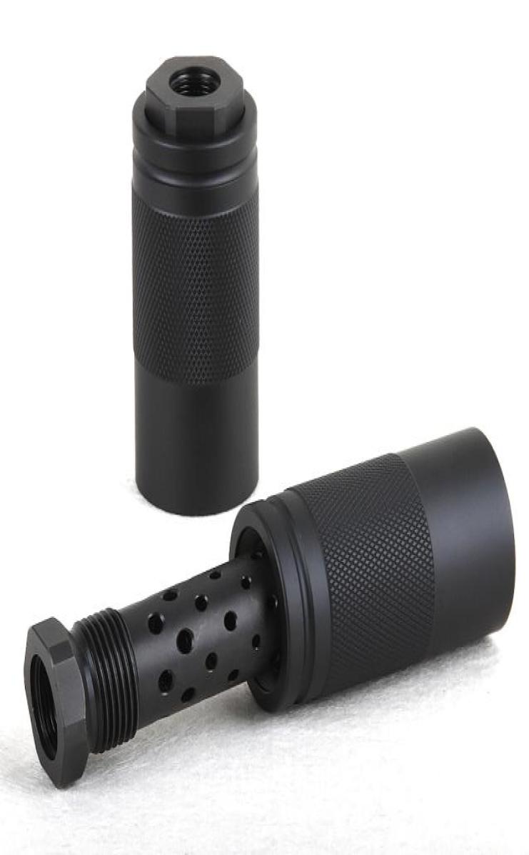 Steel 308 762 58x24 Muzzle brake with 1316x16 threaded Sleeve2667324, Black