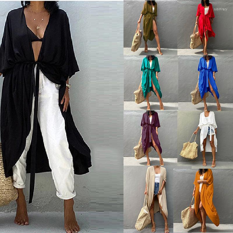 Women's Swimwear Beach Cover Up Kimono Women Summer Pareo Swimsuit Cape Solid Bohemian Tunic Dresses Bathing Suits Bikini Blouse Cover-Up, Apricot color
Women's Swimwear Beach Cover Up Kimono Women Summer Pareo Swimsuit Cape Solid Bohemian Tunic Dresses Bathing Suits Bikini Blouse Cover-Up, Apricot color