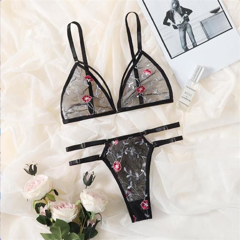 Bras Sets 2023 Underwear Sexy Suit Transparent Bra Female 2 Pieces Floral Embroidery Lace Steel Ring Free Set, Black blue
Bras Sets 2023 Underwear Sexy Suit Transparent Bra Female 2 Pieces Floral Embroidery Lace Steel Ring Free Set, Black blue