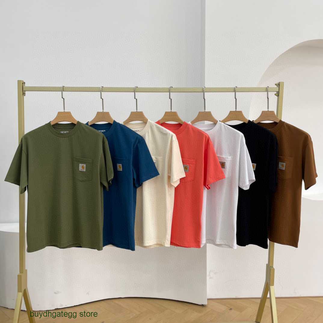 Gifc Fashion Men's and Women's T-shirt Tooling Brand Carhart New the Classic Small Label Pocket Short Sleeved Solid Color Couple, Brown
Gifc Fashion Men's and Women's T-shirt Tooling Brand Carhart New the Classic Small Label Pocket Short Sleeved Solid Color Couple, Brown