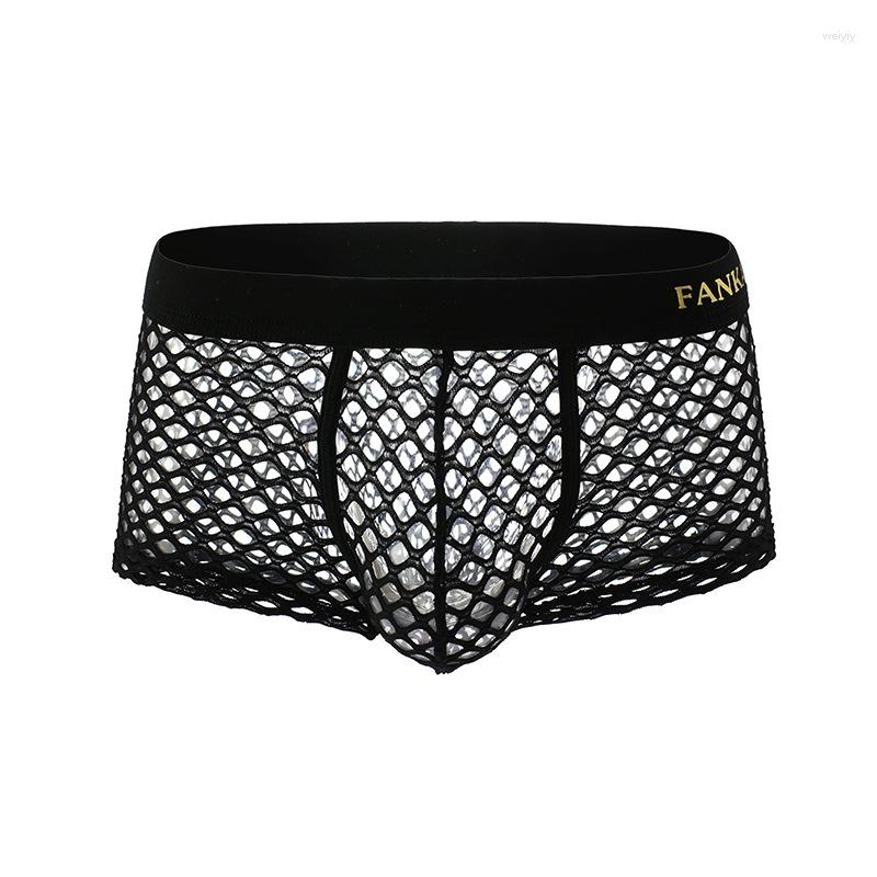 Underpants Sexy Gay Underwear Mens Boxers Transparent Mesh Panties Man Fishnet Boxershorts Pouch Male Solid Cueca Masculina, White
Underpants Sexy Gay Underwear Mens Boxers Transparent Mesh Panties Man Fishnet Boxershorts Pouch Male Solid Cueca Masculina, White