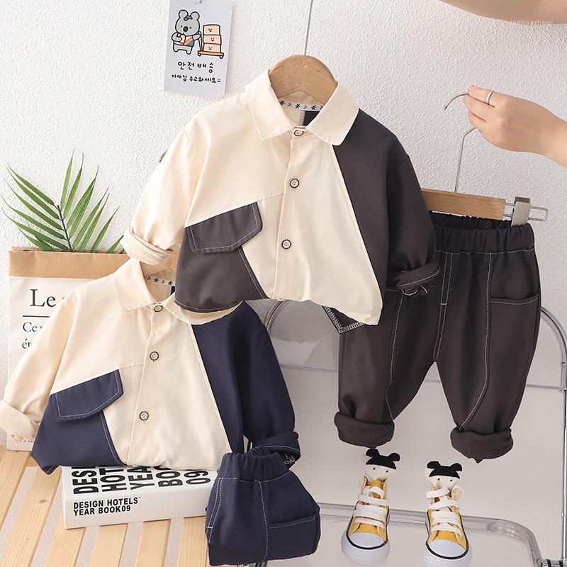 Clothing Sets Autumn Children's Set Boys' Spring And Patchwork Shirt Long Sleeve Casual Fashion Two Piece, Picture color
Clothing Sets Autumn Children's Set Boys' Spring And Patchwork Shirt Long Sleeve Casual Fashion Two Piece, Picture color