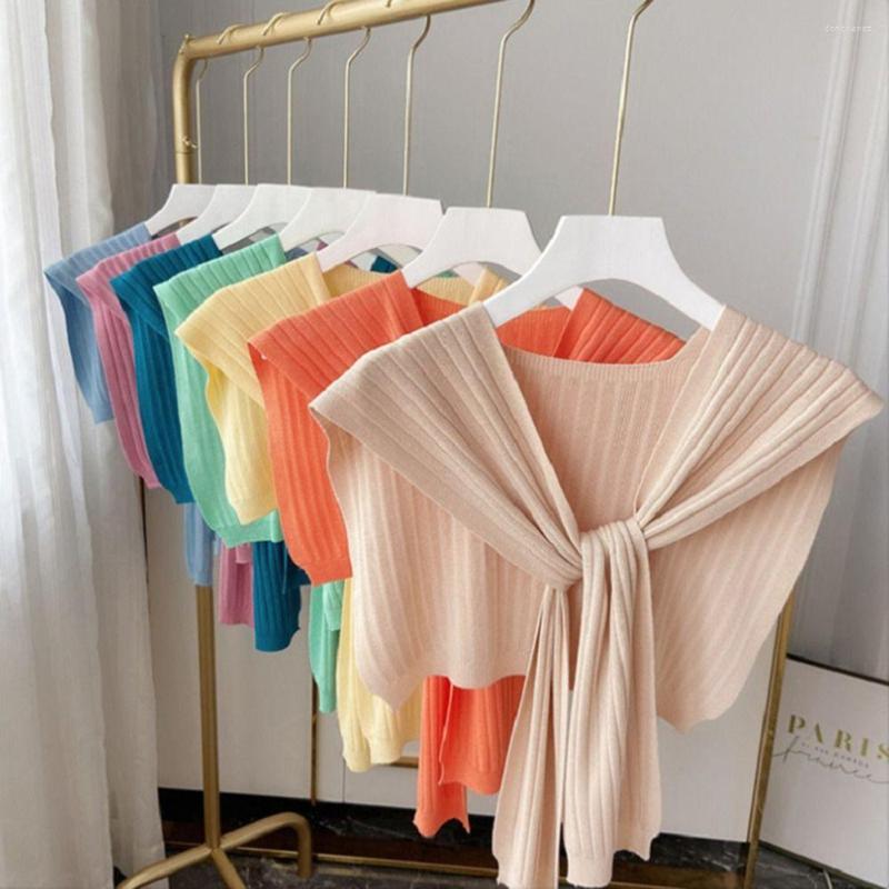 Scarves Pure Color Cross Cloak Women Scarve Blouse Shoulders Scarf Shawll Knitted Shawl Fake Collar Cape
Scarves Pure Color Cross Cloak Women Scarve Blouse Shoulders Scarf Shawll Knitted Shawl Fake Collar Cape