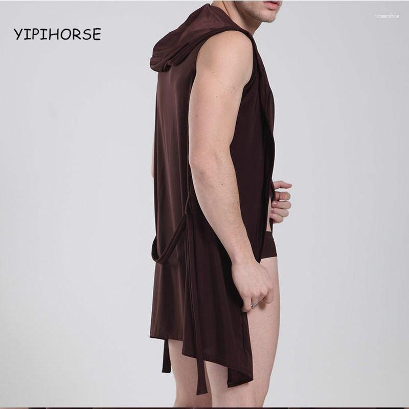 Men's Sleepwear Men's Drop 2023 Sell Silky Men's Robes Comfortable Casual Bathrobes Sleeveless Viscose Hooded Robe Homewear, White briefs
Men's Sleepwear Men's Drop 2023 Sell Silky Men's Robes Comfortable Casual Bathrobes Sleeveless Viscose Hooded Robe Homewear, White briefs