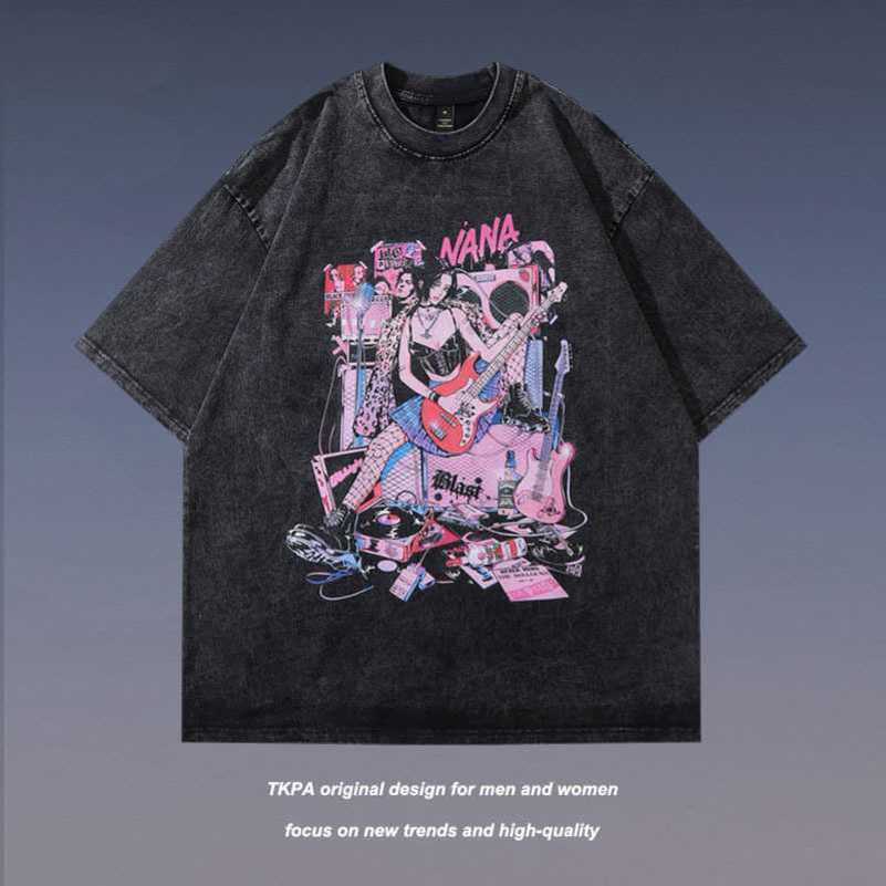 TKPA Street Punk Anime Print Short Sleeve T-shirt for Men and Women Vintage Hip Hop Half Sleeve T-shirt Trend, 821
TKPA Street Punk Anime Print Short Sleeve T-shirt for Men and Women Vintage Hip Hop Half Sleeve T-shirt Trend, 821