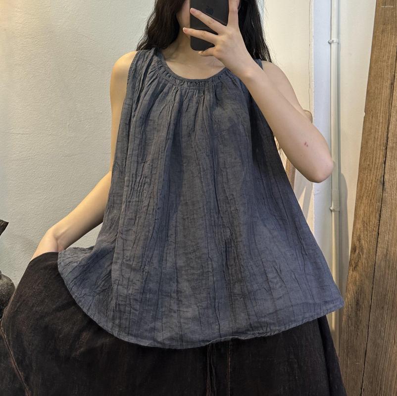 Women's Tanks O Neck Sleeveless Women Vest 2023 Summer Linen Loose Solid Color Camisole Retro Casual Lady YoYiKamomo, Blue
Women's Tanks O Neck Sleeveless Women Vest 2023 Summer Linen Loose Solid Color Camisole Retro Casual Lady YoYiKamomo, Blue