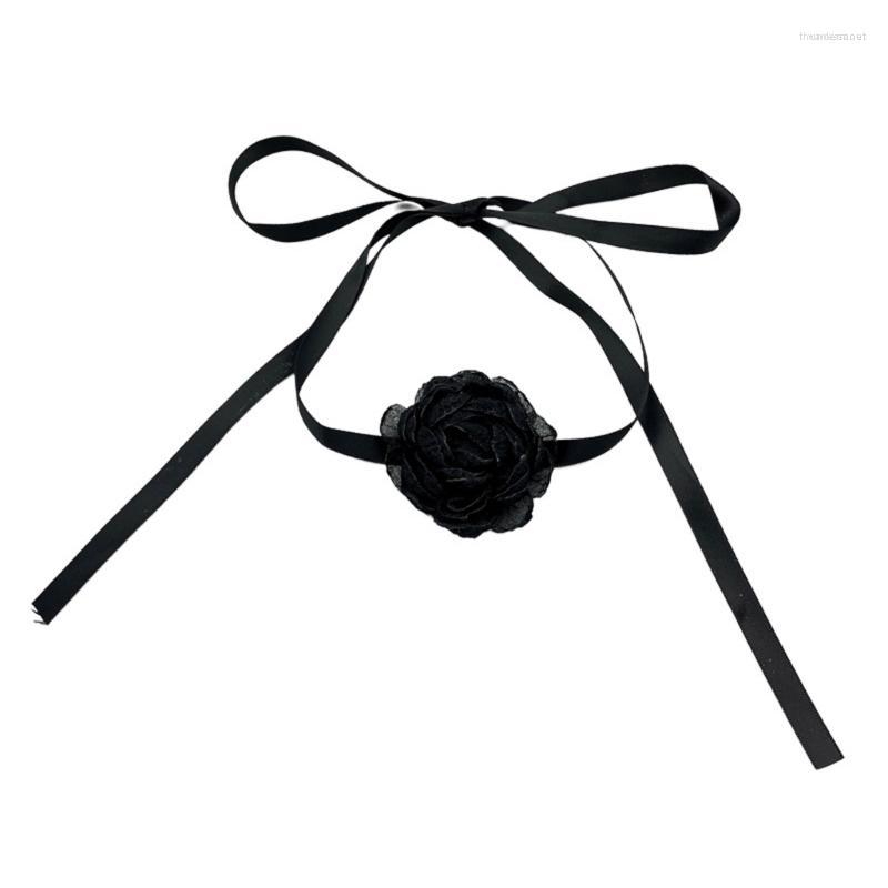 Chains Cool Retro-Black Necklace Big Flower Lace Choker Collar Chain Sexy Neck-Band For Women Girls Jewelry Ornament
Chains Cool Retro-Black Necklace Big Flower Lace Choker Collar Chain Sexy Neck-Band For Women Girls Jewelry Ornament