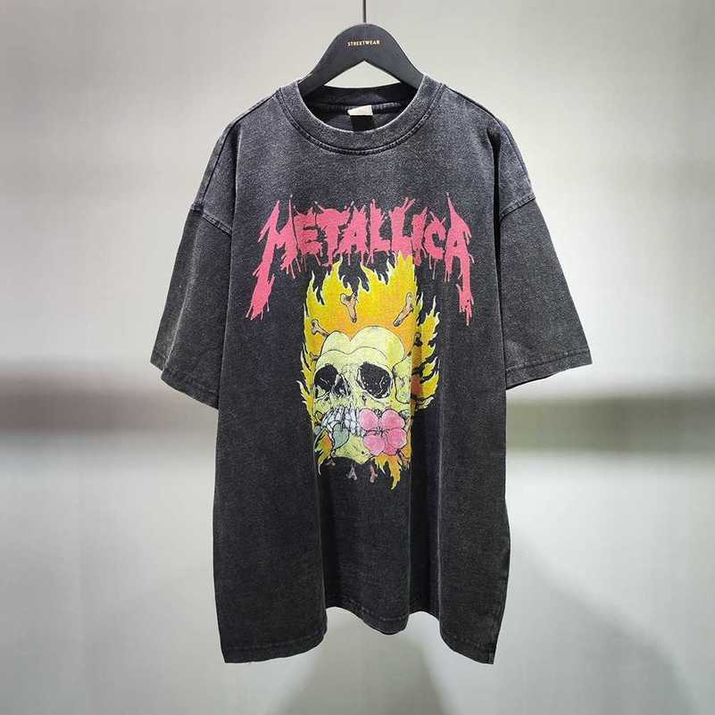 Summer New Skull Demon Print Short Sleeve Rock Hip Hop Old Men's Oversize T-shirt, Vintage black
Summer New Skull Demon Print Short Sleeve Rock Hip Hop Old Men's Oversize T-shirt, Vintage black